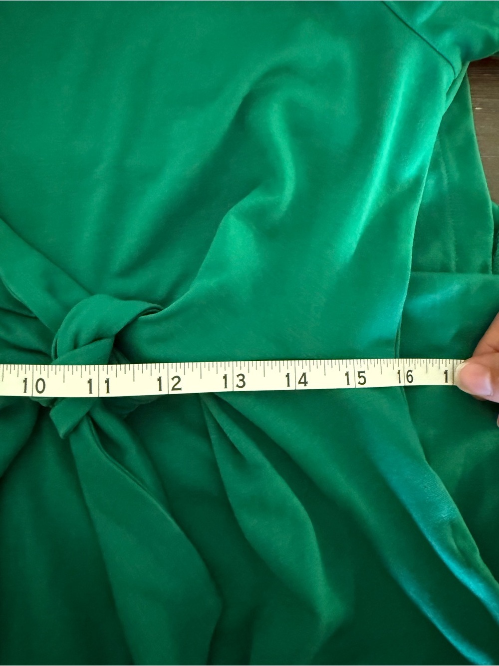 NWT Seraphine Ponte Roma Emerald Green Tie-Waist Midi Dress Size 10 - Picture 8 of 11